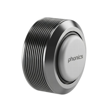 Round button with phonics text