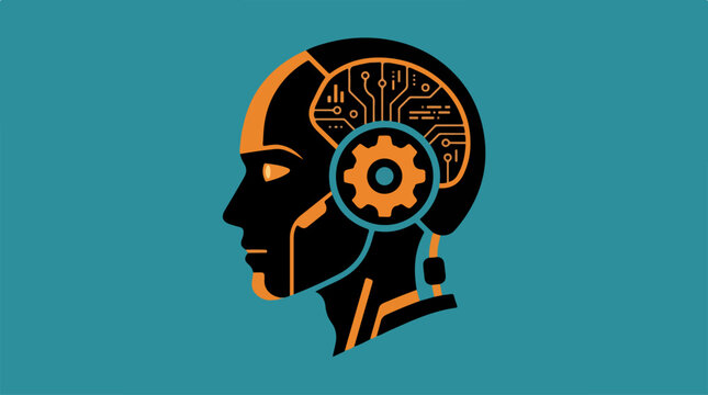 Robot Head with Gear Brain.