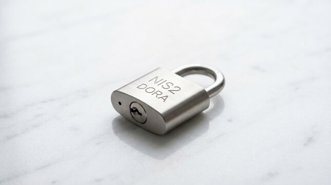 Robust silver padlock signifying stringent digital security measures and critical regulatory compliance for comprehensive data protection in today's interconnected world