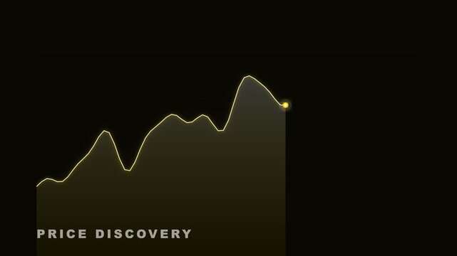 Price Discovery Concept - Abstract Light Particle and Text