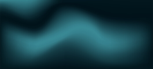 Fototapeta premium Abstract Dark Teal and Blue Gradient Background with Soft Wavy Liquid Motion