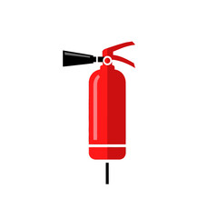 Naklejka premium Red Fire Extinguisher Icon - Safety Equipment and Fire Prevention