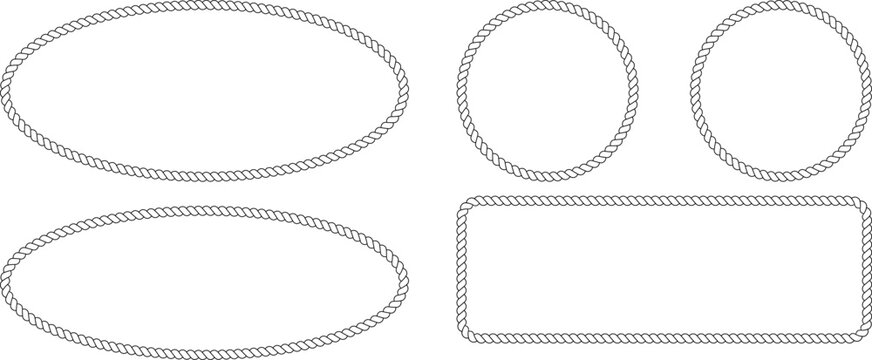 Rope frames and borders