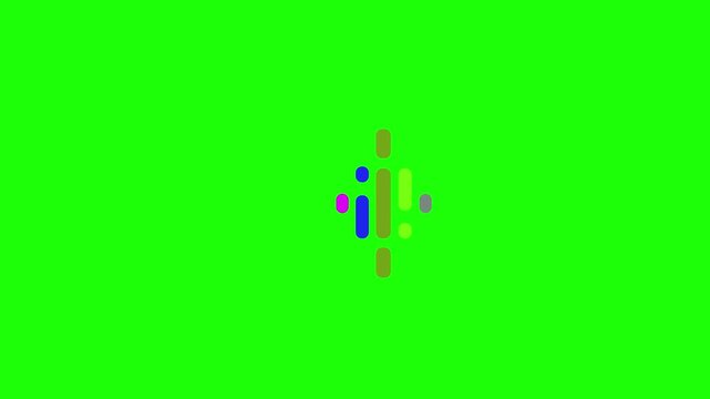 Vector illustration of a voice recorder, for audio. Recording symbol animation.