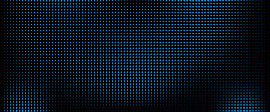 Donkerblauwe vector moderne geometrische cirkel abstracte achtergrond. Gestempelde structuursjabloon. Geometrisch patroon in halftoonstijl met verloop.