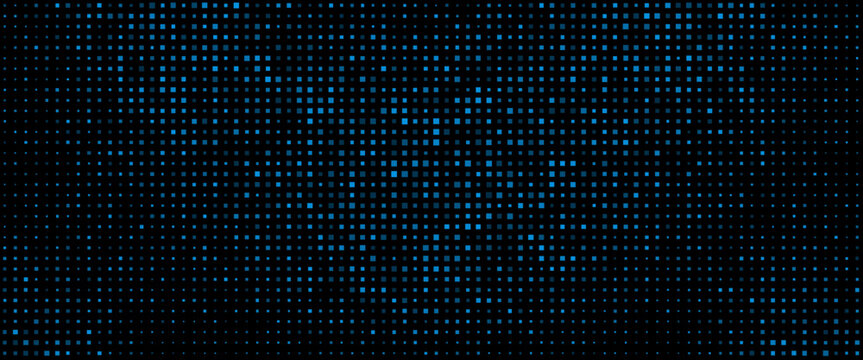 Donkerblauwe vector moderne geometrische cirkel abstracte achtergrond. Gestempelde structuursjabloon. Geometrisch patroon in halftoonstijl met verloop.