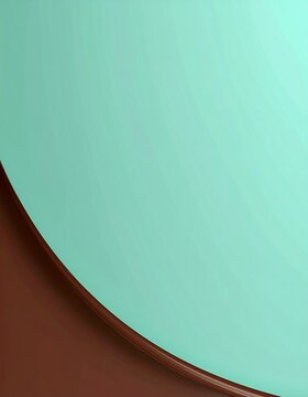 ミントグリーンとチョコレートブラウンの2色マット背景