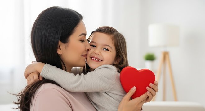 Heartfelt mother's day celebration loving embrace between mother and child perfect gift idea