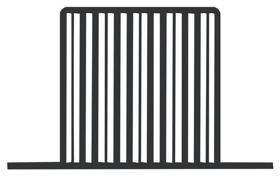 Abstract illustration of a vertical striped pattern design
