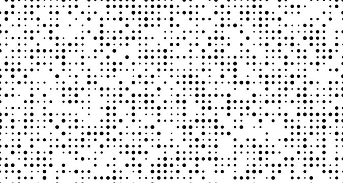 Black dot pattern on white background surface