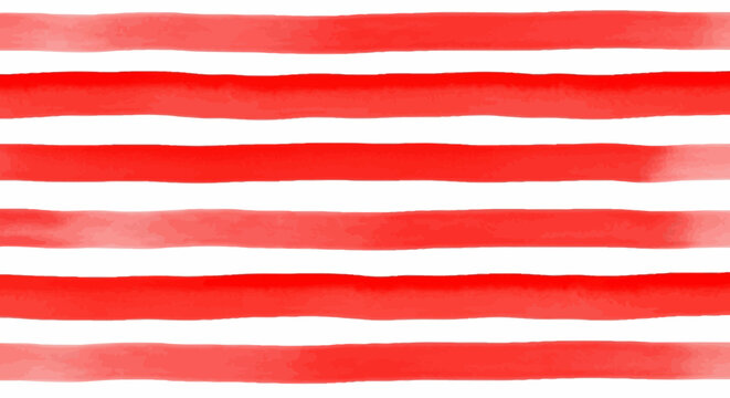 Aesthetic Red and White Striped Watercolor Background with a Textured, Hand-Painted Feel for Creative Design Projects