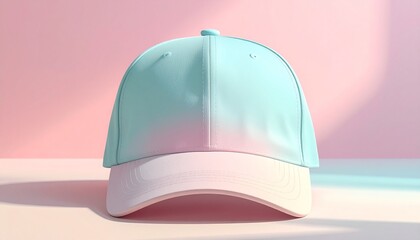 Fototapeta premium Pastel gradient baseball cap