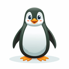 Fototapeta premium Cute Cartoon Penguin Character Design.