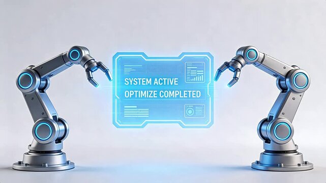 robotic arms with digital display