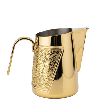 Decorative Golden Milk Pitcher