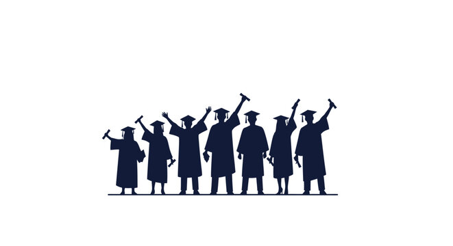 Graduation Celebration Silhouette