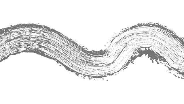 Blackout redaction line with bold marker effect Abstract marker stroke with grunge brush texture