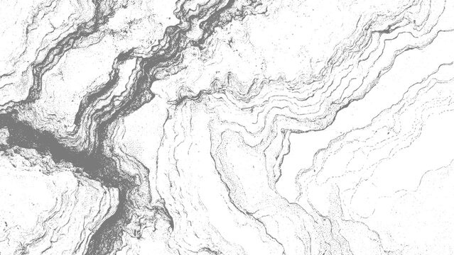 Geology cross section with abstract landform texture