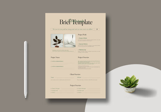 Brief Design Template Layout