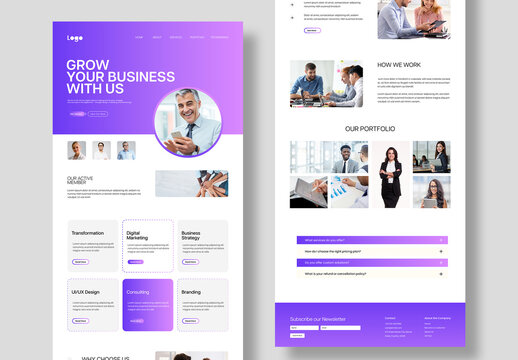 Business Landing Page Design