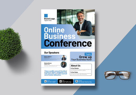 Creative Business Conference Flyer Template Layout