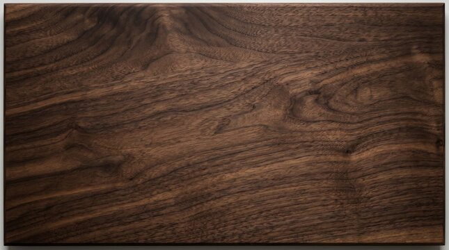 Dark brown walnut wood texture background