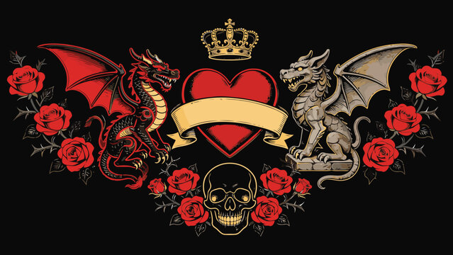vector illustration of tattoo ideas
