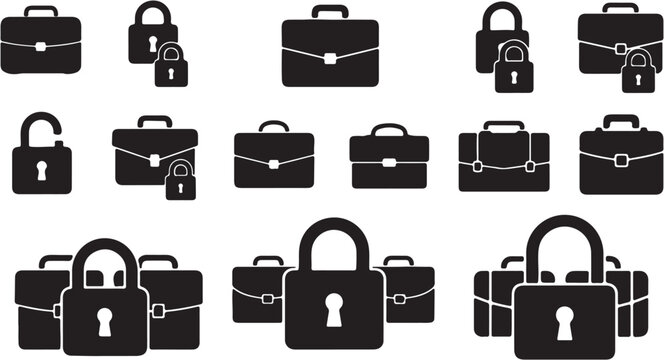 Collection of Locks and Briefcases.