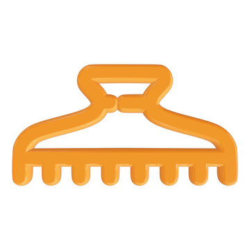 Durable hair clamp for sectioning hair during styling coloring or cutting providing secure hold without damaging strands.