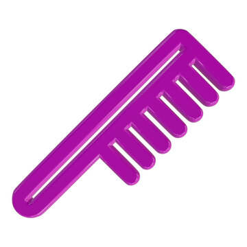Handy hair comb with fine and wide teeth for detangling grooming and styling all hair types from wet to dry.