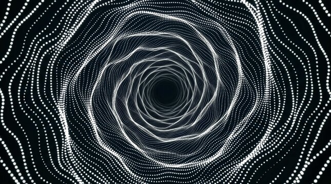 Futuristic Digital Data Tunnel Abstract Background for Technology and Sci Fi Projects