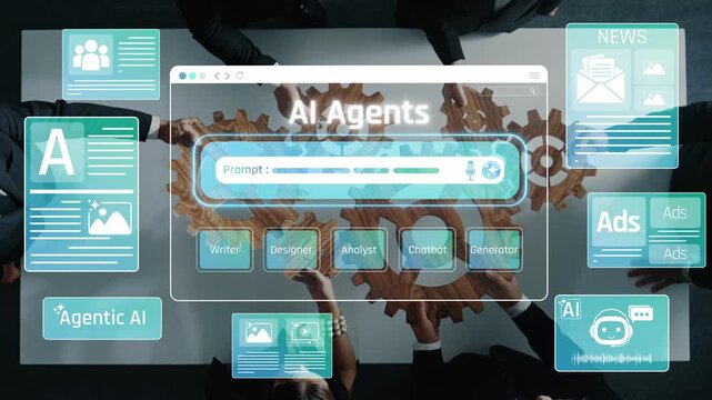 Collaborative Meeting on AI Agents with Innovative Tools and Technologies for Content Generation and Automation in a Modern Workspace Setting Sigmoid