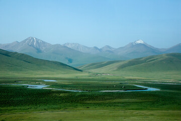 Fototapeta premium Bayanbulak Grassland in Xinjiang Uygur Autonomous Region