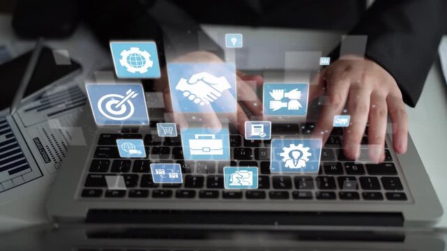 B2B strategy and technology transforming business-to-business operations, optimizing communication, and enhancing market efficiency with digital B2B tools and innovation. Funnel