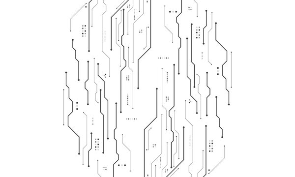 vector futuristic circuit board , Electronic motherboard , Communication and engineering concept , Hi-tech digital technology concept	

