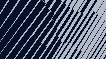 Obraz premium A close-up view of a modern architectural feature with a series of parallel diagonal lines forming a pattern of dark and light gray slats
