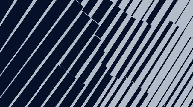 A close-up view of a modern architectural feature with a series of parallel diagonal lines forming a pattern of dark and light gray slats