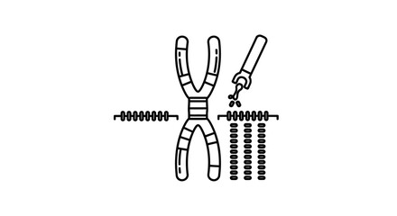 Obraz premium Gene editing chromosome DNA molecule scientific research biotechnology concept
