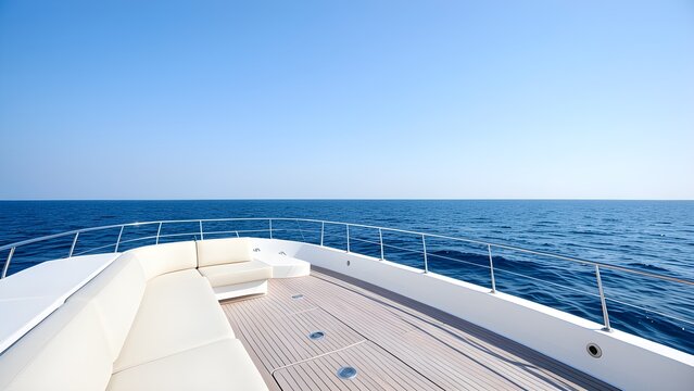 Yaht in blue Sea