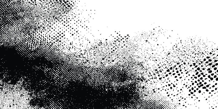Abstract halftone background . Grunge halftone background Vector, black and white error glitch art design grunge background Dot pop art comic sport style vector .
