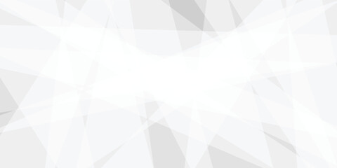 Obraz premium Abstract white and gray triangle geometric paper texture design this design are uses for style concept for banner, flyer, card, or brochure cover etc and quality full shape design .