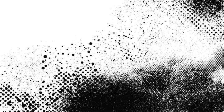 Abstract halftone background . Grunge halftone background Vector, black and white error glitch art design grunge background Dot pop art comic sport style vector .