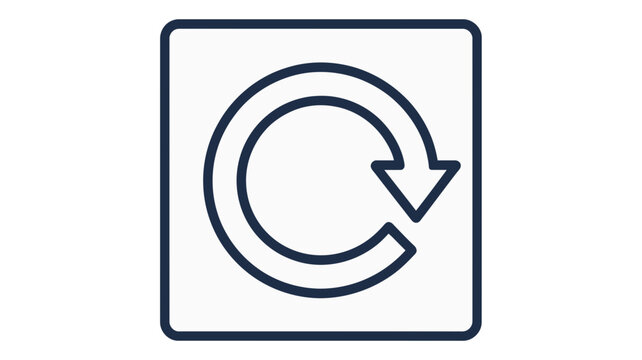 Refresh icon with arrow