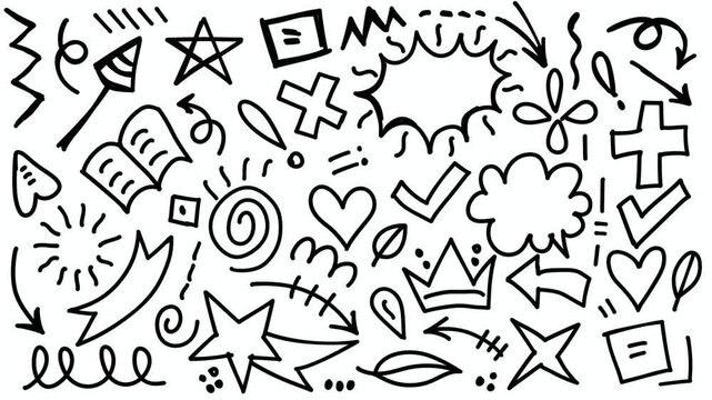 hand-drawn doodle animation video
