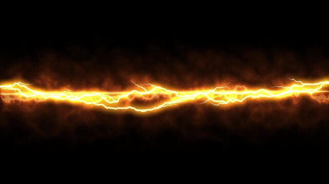 発光する雷ラインエネルギー