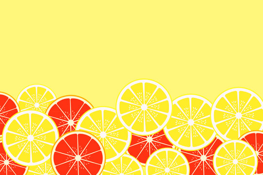 Orange Slice Background Texture. Summer bright tropical fruit background. Textures of orange or citrus slices. lemon pattern background