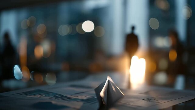 Business startup innovation, faceless entrepreneur on success pathway, defocused creative workspace, venture launching, new business development, entrepreneurial journey, with