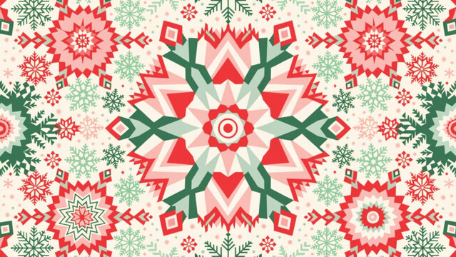 scandinavian winter background seamless christmas sweater pattern vector
