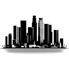 Obraz premium Los Angeles Skyline Icon