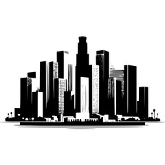 Obraz premium Los Angeles Skyline Icon